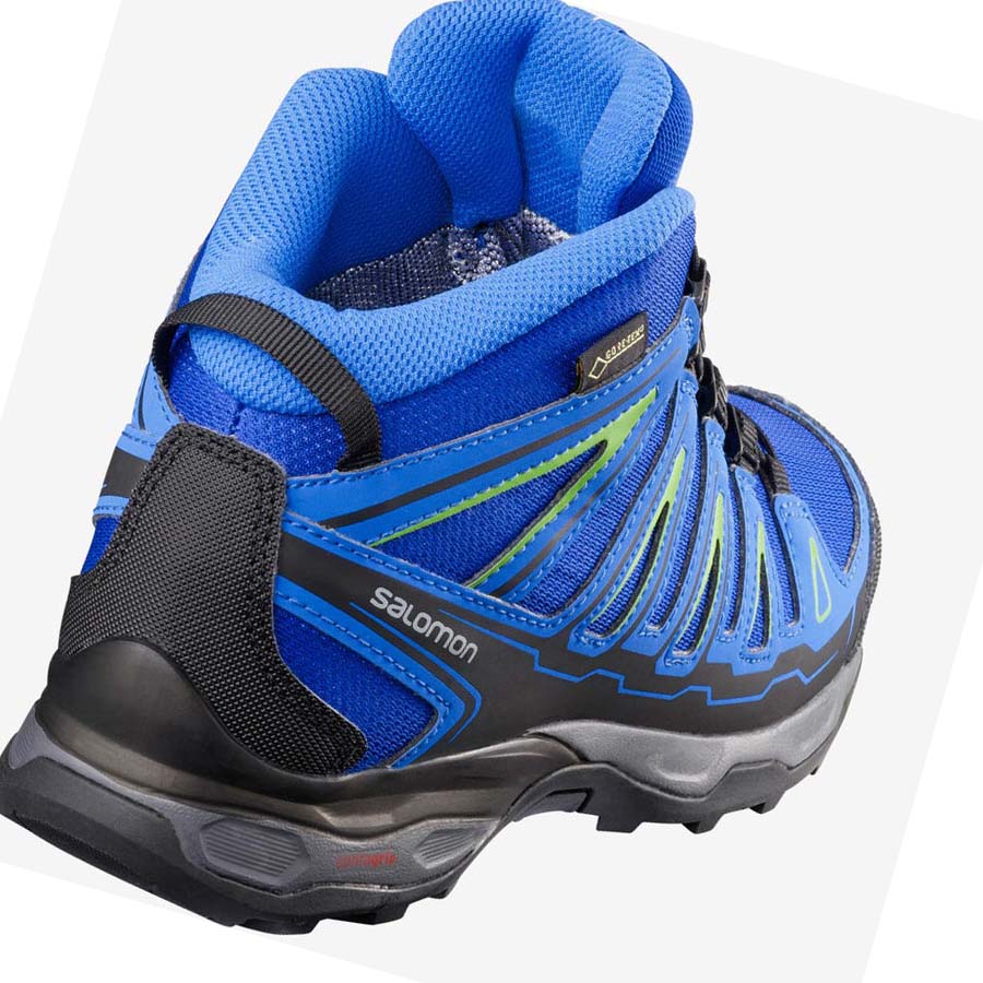 Salomon X-ULTRA MID GORE-TEX GTX J Túracipő Gyerek Kék | HU 3591WNB